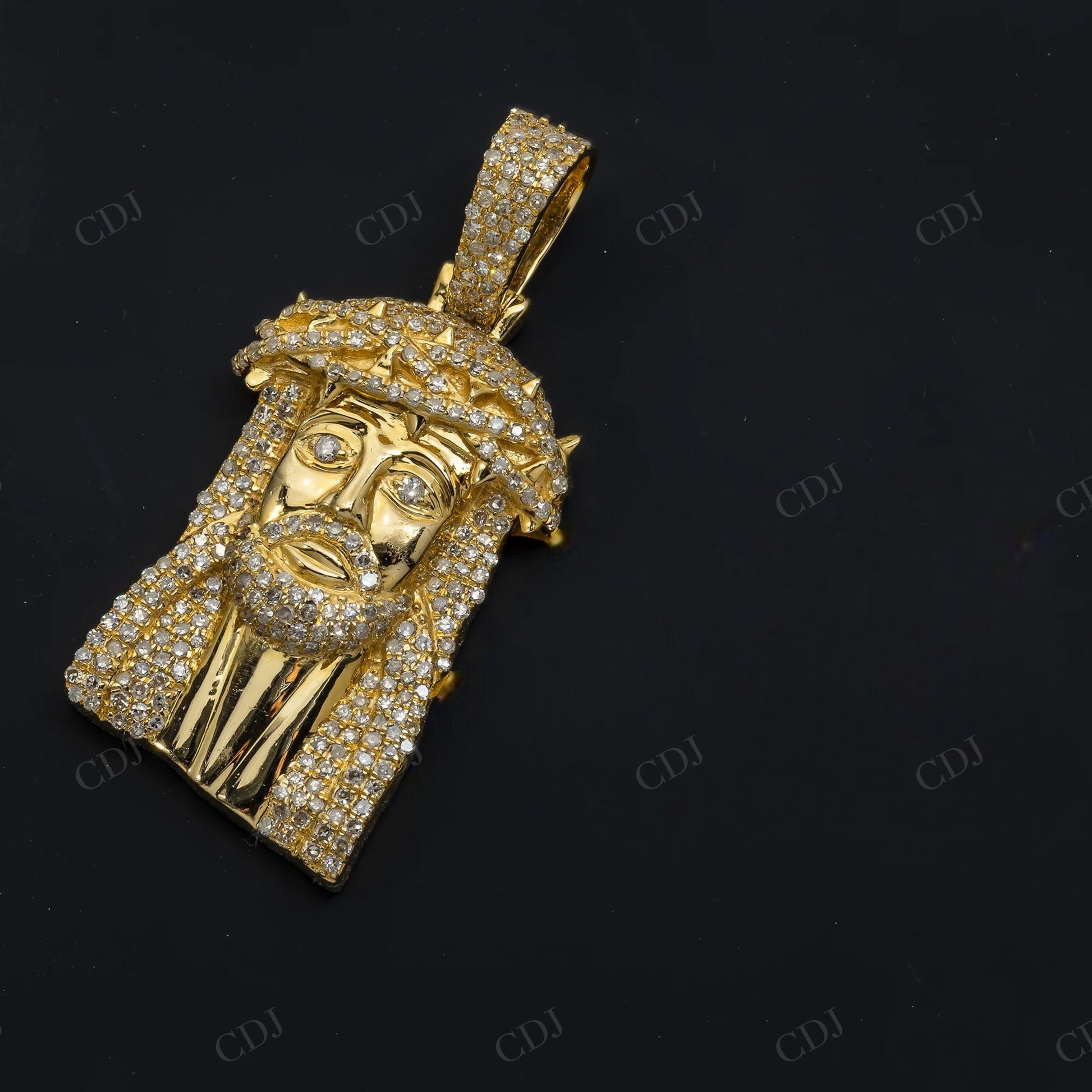1.03 CTW Rapper Style 925 Silver Moissanite Jesus Head Pendant Hip Hop Pendent customdiamjewel