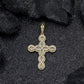 Filigree Cross Moissanite 925 Silver Pendant Hip Hop Pendent customdiamjewel
