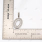 Baguette Moissanite 925 Silver O Pendant Hip Hop Pendent customdiamjewel