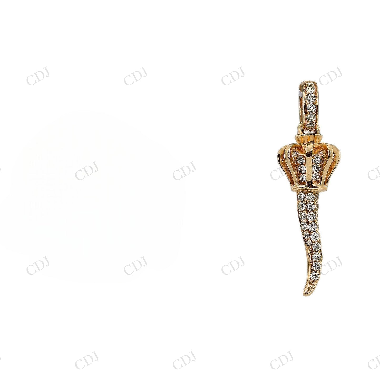 925 Silver Moissanite Crown Dagger Pendant Hip Hop Pendent customdiamjewel