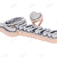 925 Silver Moissanite Letter Pendant For Unisex hip hop jewelry CustomDiamJewel