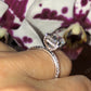 Cushion Cut Moissanite Eternity Engagement Ring  customdiamjewel   