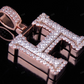 1.5" 1.6 CTW 10K Gold Natural Diamond H Letter Pendant hip hop jewelry CustomDiamJewel