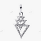 Sterling Silver Arrow Shape Moissanite Pendant hip hop jewelry CustomDiamJewel