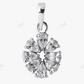 Sterling Silver Pear Cut Flower Shap Moissanite Pendant hip hop jewelry CustomDiamJewel