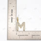 Custom Initial M 925 Silver Moissanite Pendant Hip Hop Pendent customdiamjewel