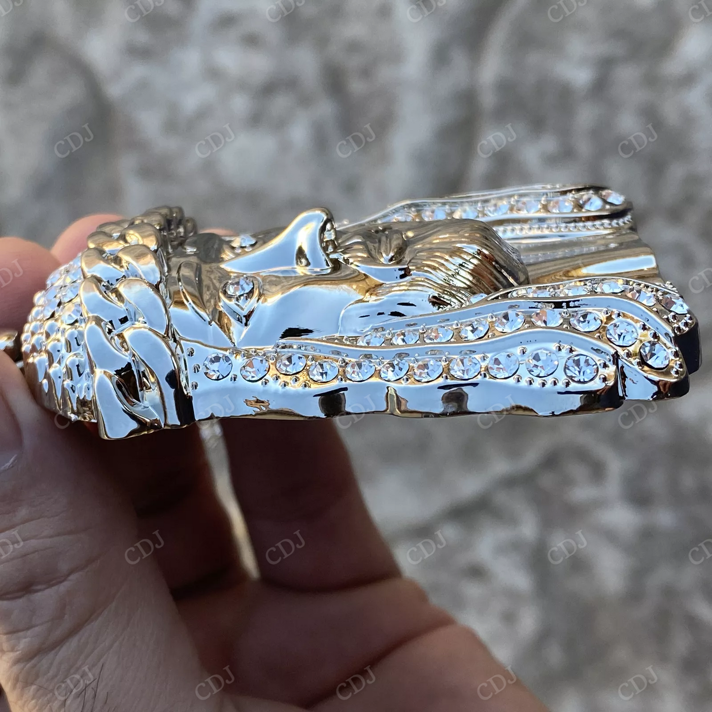 Hip Hop Cuban Crown Head Custom Pendant hip hop jewelry CustomDiamJewel