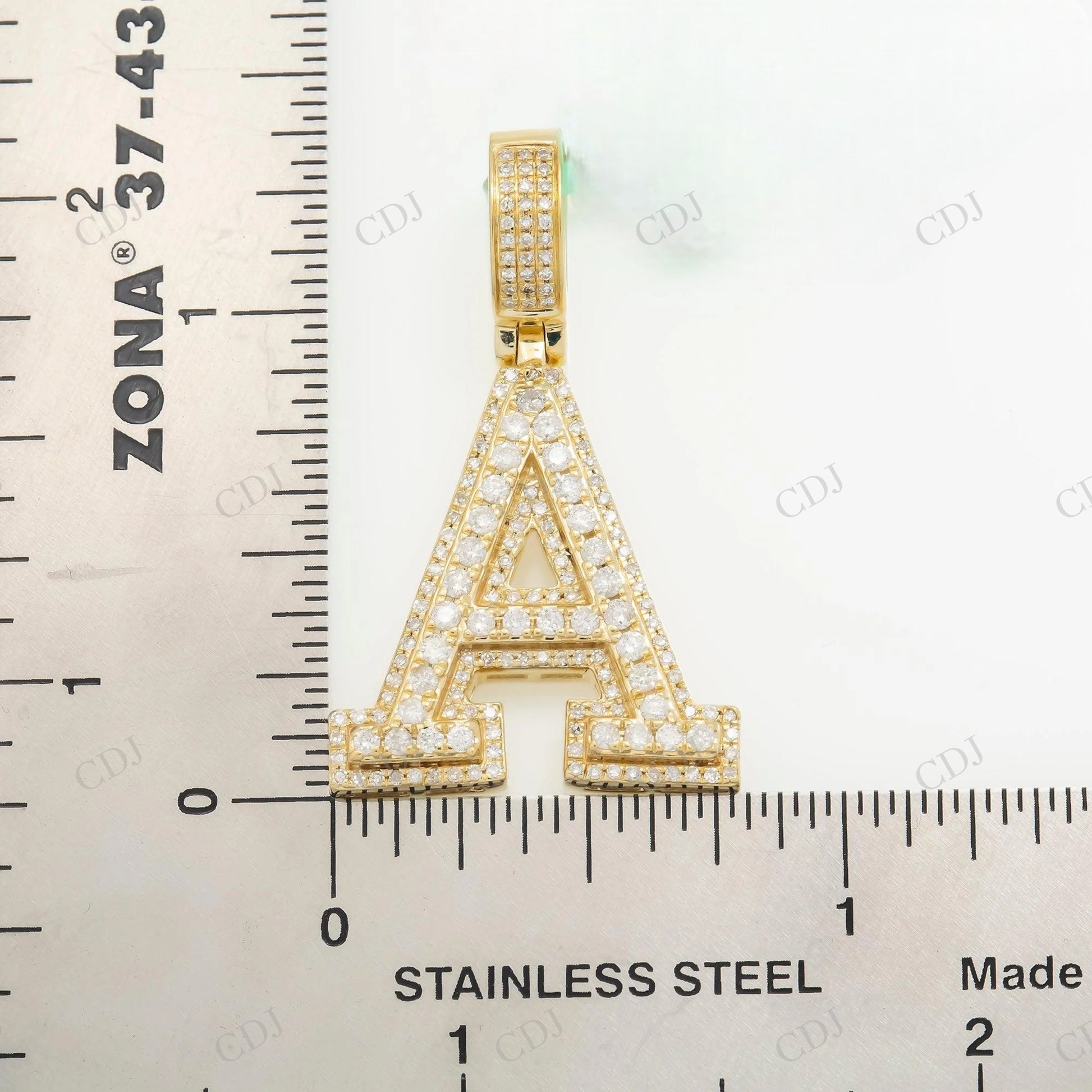 Custom Iced 925 Silver Moissanite A Letter Pendant Hip Hop Pendent customdiamjewel