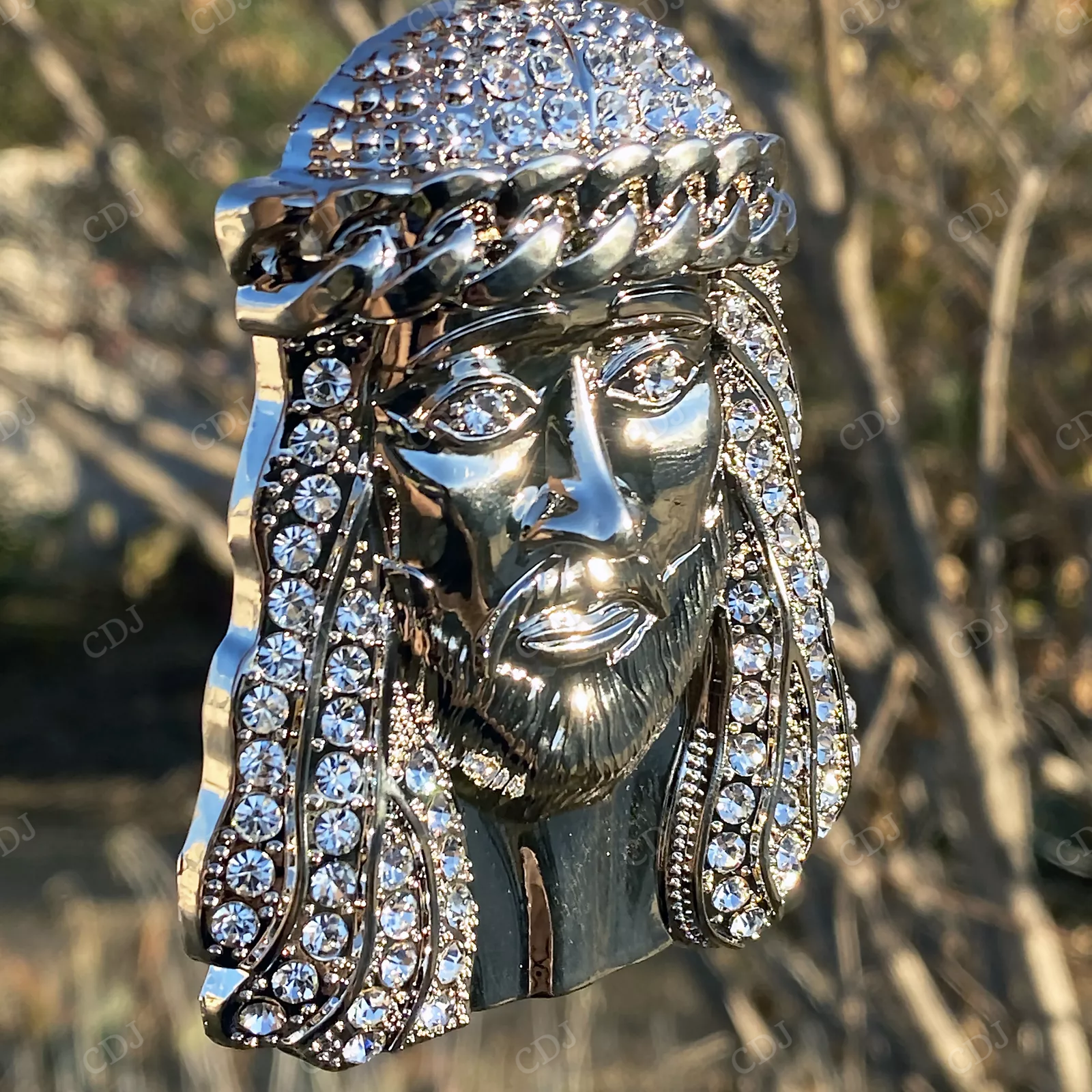 Hip Hop Cuban Crown Head Custom Pendant hip hop jewelry CustomDiamJewel