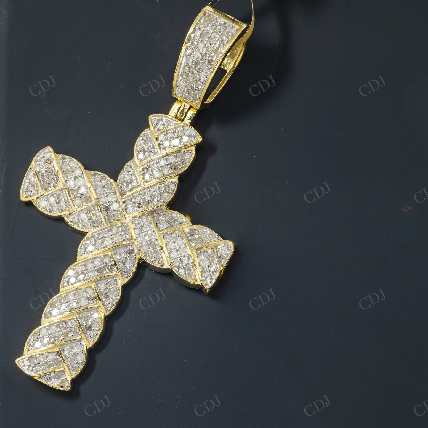 Iced Out 925 Silver Moissanite Cross pendant Hip Hop Pendent customdiamjewel