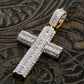 Hip Hop Cross Baguette Moissanite 925 Sterling Silver Pendant Hip Hop Pendent customdiamjewel