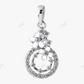 Sterling Silver Elegant Flower Moissanite Pendant hip hop jewelry CustomDiamJewel