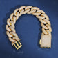 Hip Hop 20mm Bubble Cuban Moissanite Bracelet hip hop jewelry CustomDiamJewel