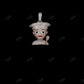 925 Silver Moissanite Chef Cartoon Pendant Hip Hop Pendent customdiamjewel