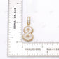 925 Silver Moissanite 8 Number pendant Hip Hop Pendent customdiamjewel
