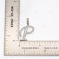 925 Sterling Silver Moissanite Bagutte Round Diamond P Letter Pendant Hip Hop Pendent customdiamjewel