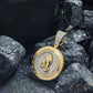 925 Silver Moissanite Medallion Pendant Hip Hop Pendent customdiamjewel