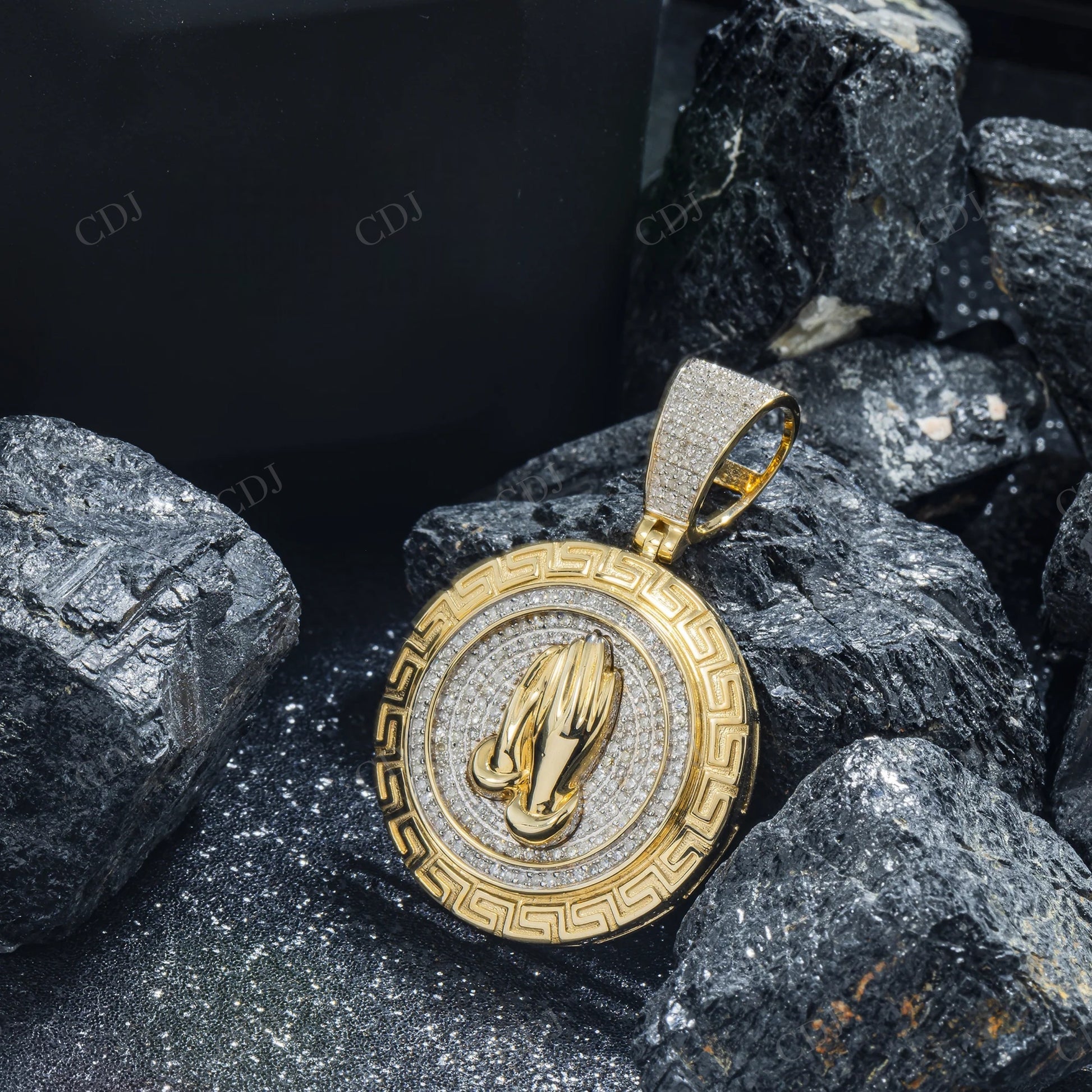 925 Silver Moissanite Medallion Pendant Hip Hop Pendent customdiamjewel