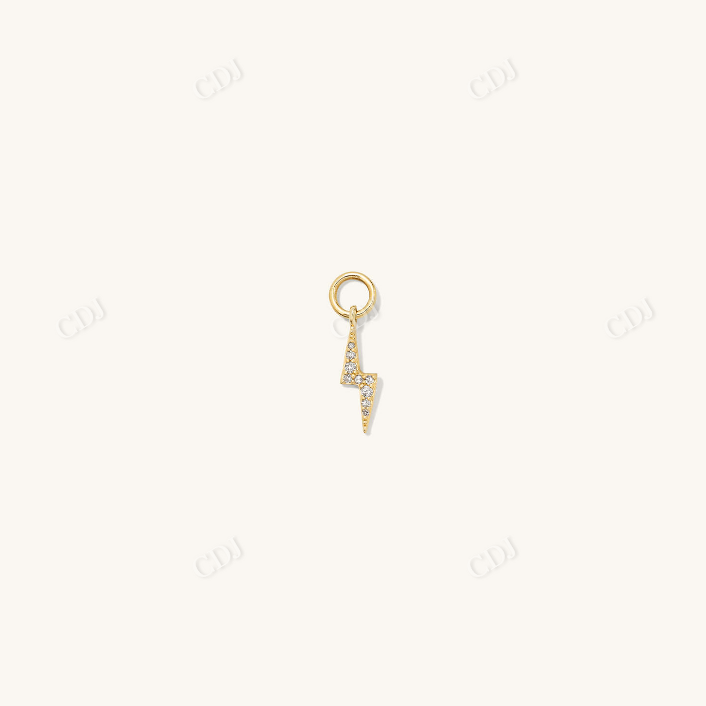 Lightning Bolt 18k Gold Single Earring With Diamonds  customdiamjewel   