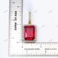 Sparkling 925 Silver Moissanite Ruby Pendant Hip Hop Pendent customdiamjewel