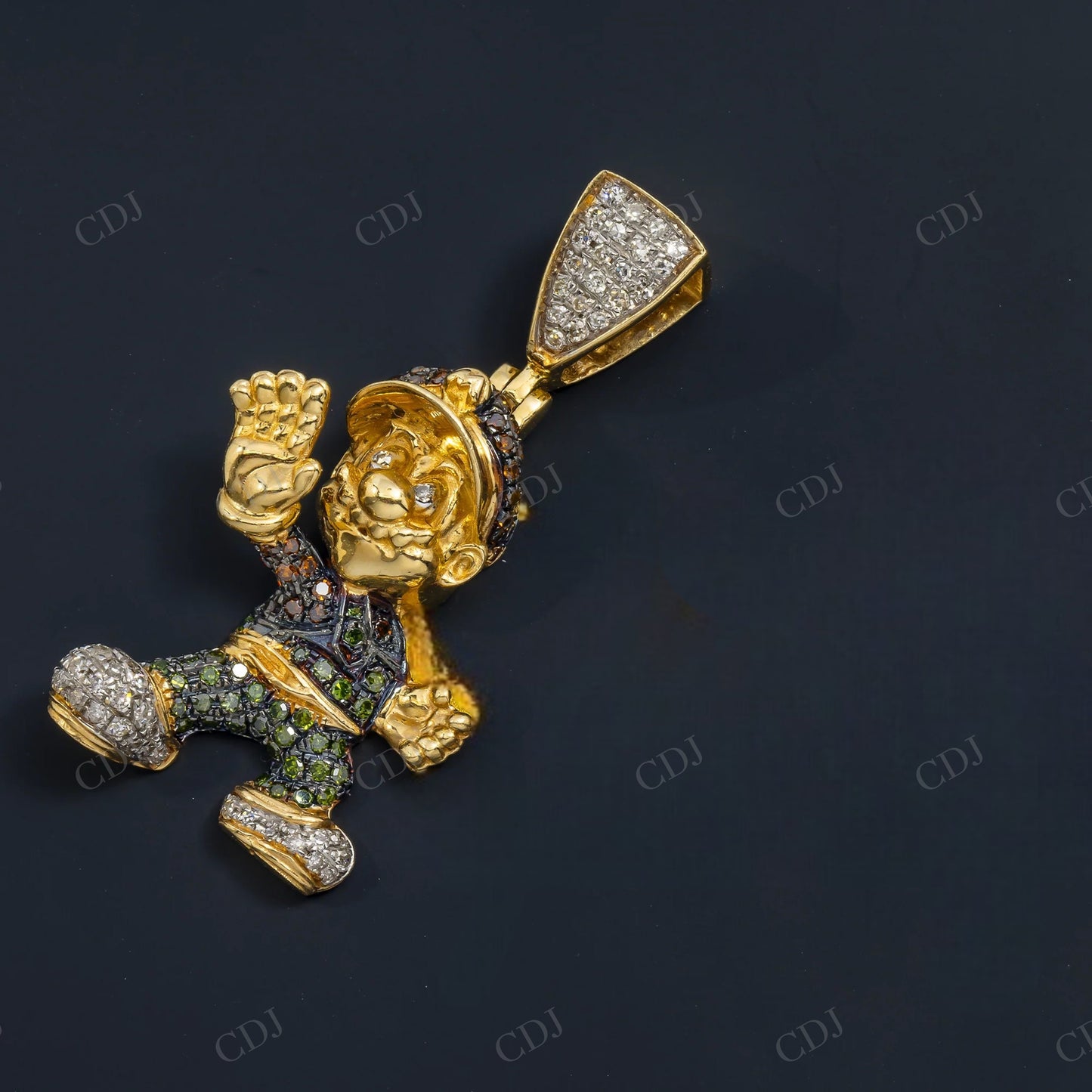 Hip Hop Style Sparkling Silver Cartoon Moissanite Unisex Pendant Hip Hop Pendent customdiamjewel