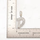Moissanite Baguette Iced Out 925 Sterling Silver D Letter Pendant Hip Hop Pendent customdiamjewel