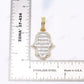 925 Silver Hamsa Moissanite Baguette Pendant Hip Hop Pendent customdiamjewel