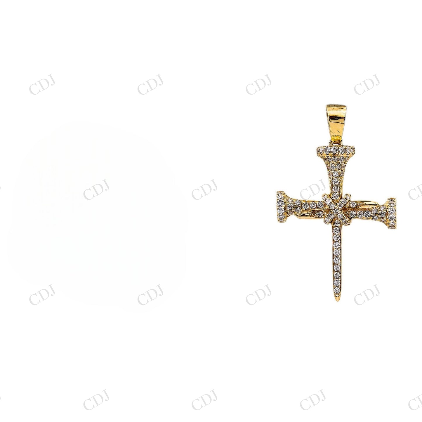 925 Silver Moissanite Customized Cross Pendant Hip Hop Pendent customdiamjewel