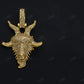 925 Silver Goat Head Moissanite Pendant Hip Hop Pendent customdiamjewel