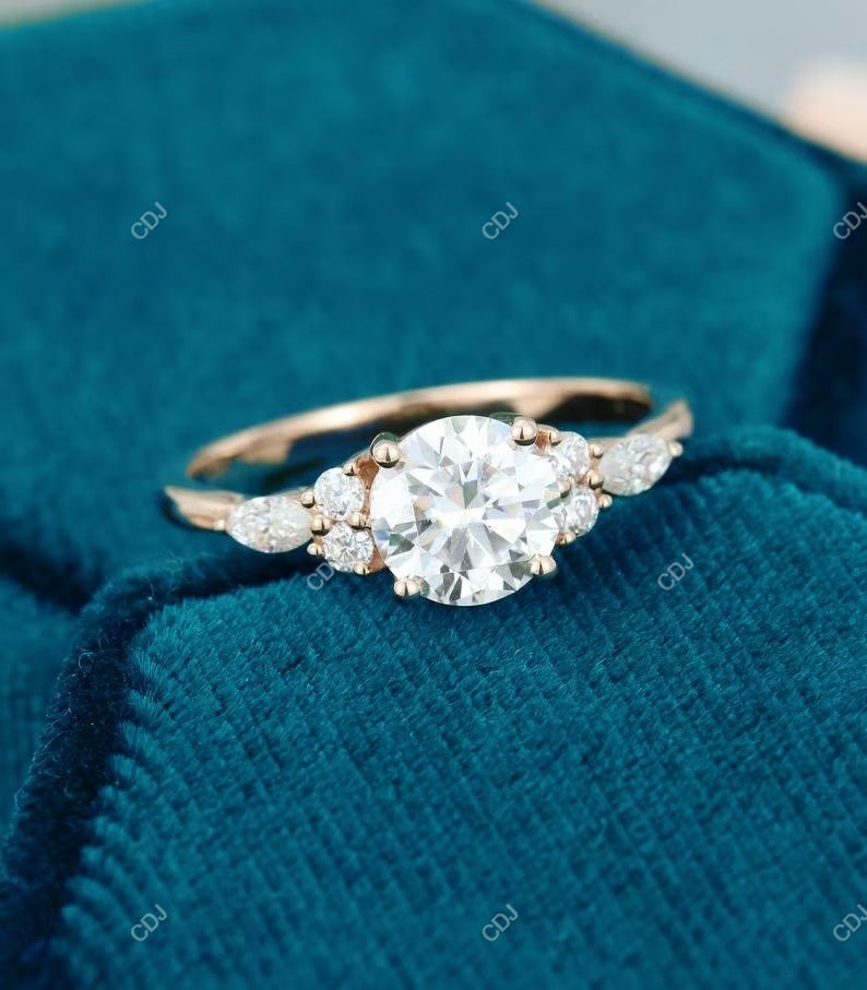 1.18 CTW Round Cut Lab-Grown Diamond Engagement Ring