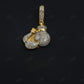 Boxing Gloves Charm Moissanite Silver Pendant Hip Hop Pendent customdiamjewel