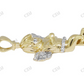925 VVS Moissanite Crossed Angel Pendant Hip Hop Pendent CustomDiamJewel