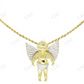 925 VVS Moissanite Cherub Baby Angel Diamond Pendant Hip Hop Pendent CustomDiamJewel