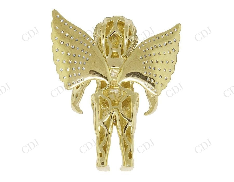 925 VVS Moissanite Cherub Baby Angel Diamond Pendant Hip Hop Pendent CustomDiamJewel