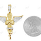 VVS Moissanite Praying Angel Real Diamond Pendant Charm Hip Hop Pendent CustomDiamJewel
