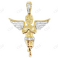 VVS Moissanite Praying Angel Real Diamond Pendant Charm Hip Hop Pendent CustomDiamJewel
