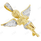 VVS Moissanite Praying Angel Real Diamond Pendant Charm Hip Hop Pendent CustomDiamJewel