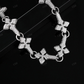 Diamond 18MM Snow Flake Cross Station Chain hip hop jewelry CustomDiamJewel