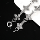 Diamond 18MM Snow Flake Cross Station Chain hip hop jewelry CustomDiamJewel