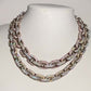 Gold Plated Moissanite Diamond Link Chain Necklace hip hop jewelry CustomDiamJewel   