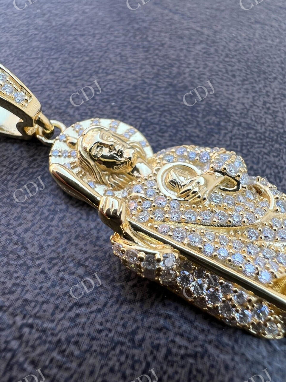 St Jude San Judas Tadeo Iced Pendant  customdiamjewel   