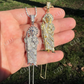 St Jude San Judas Tadeo Iced Pendant  customdiamjewel   