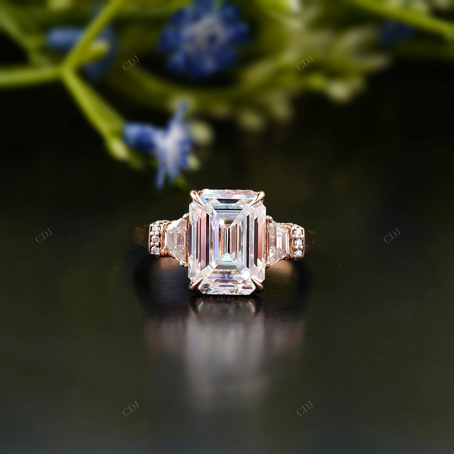 Trilogy Lab-Grown Diamond Engagement Ring