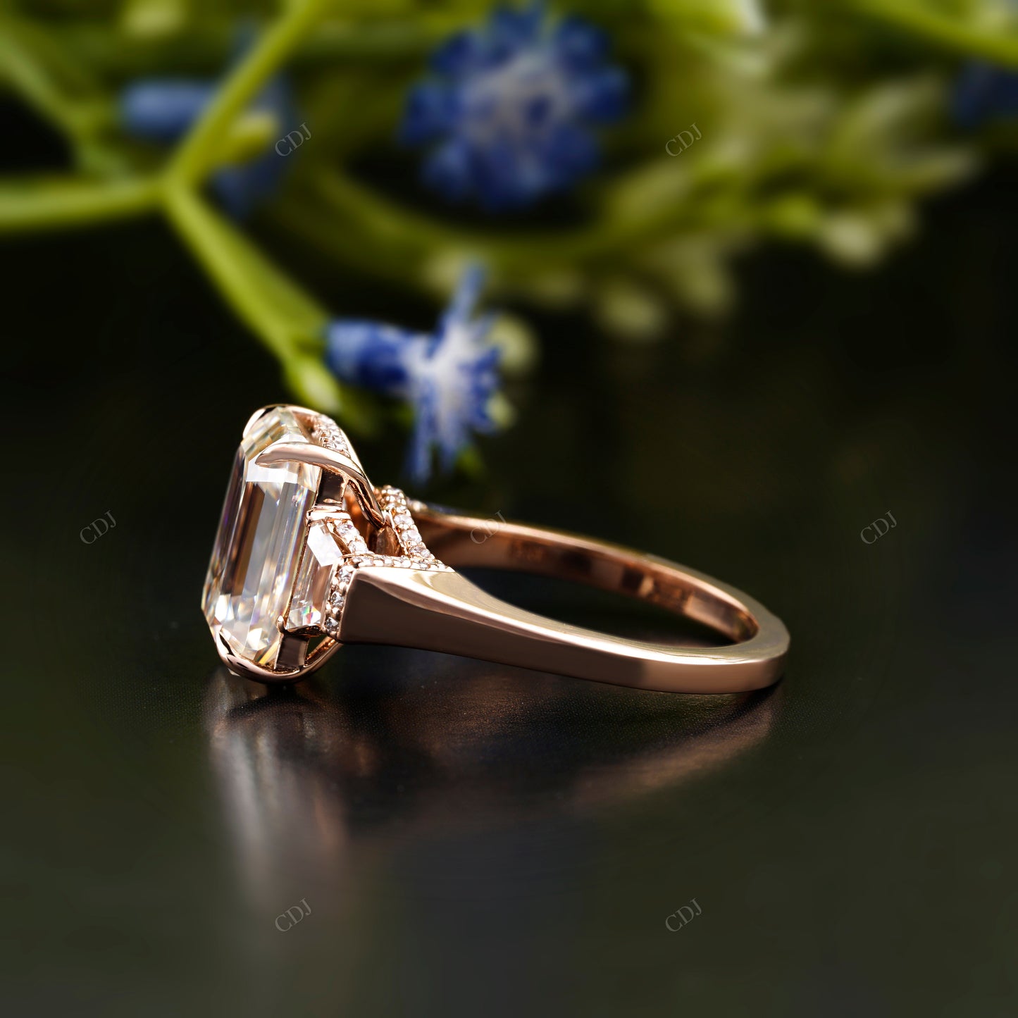 Trilogy Lab-Grown Diamond Engagement Ring