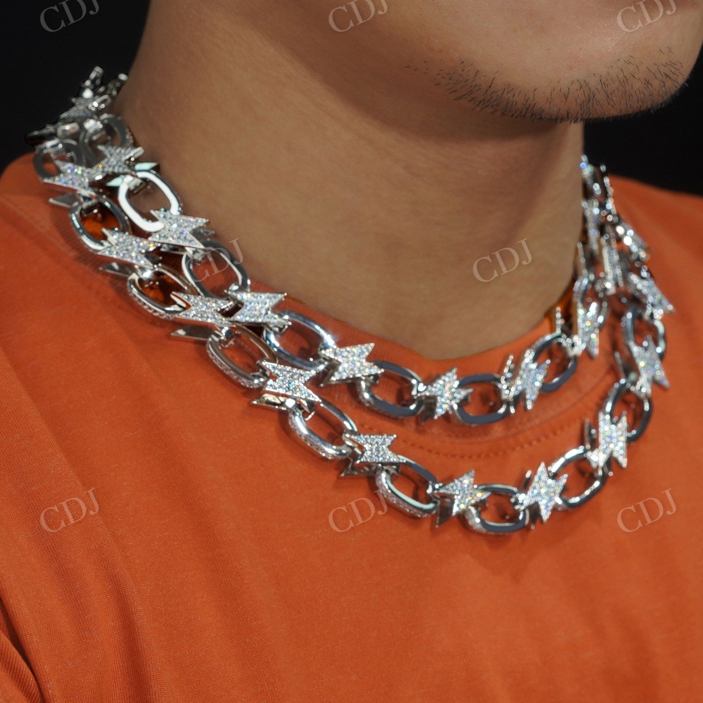 Custom Iced Out Hip Hop Chain Necklace  CustomDiamJewel   