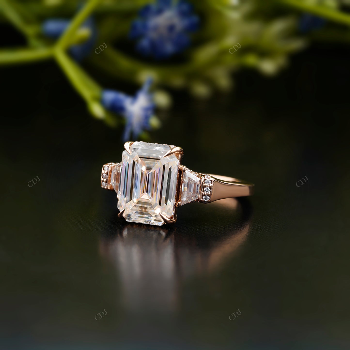 Trilogy Lab-Grown Diamond Engagement Ring
