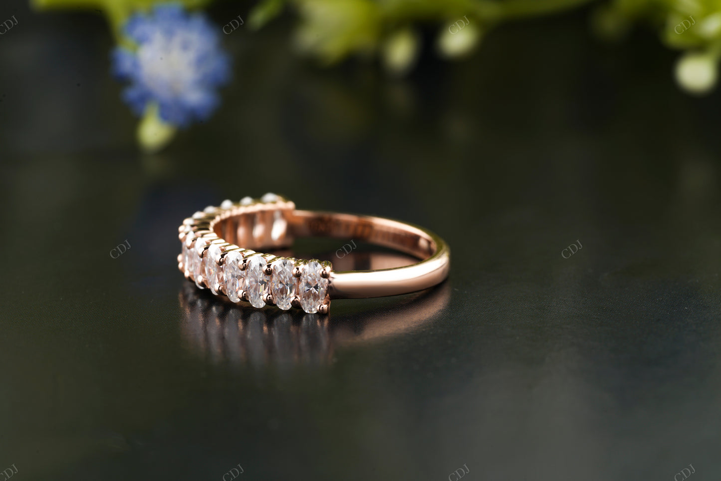 Oval Lab-Grown Diamond Stackable Band