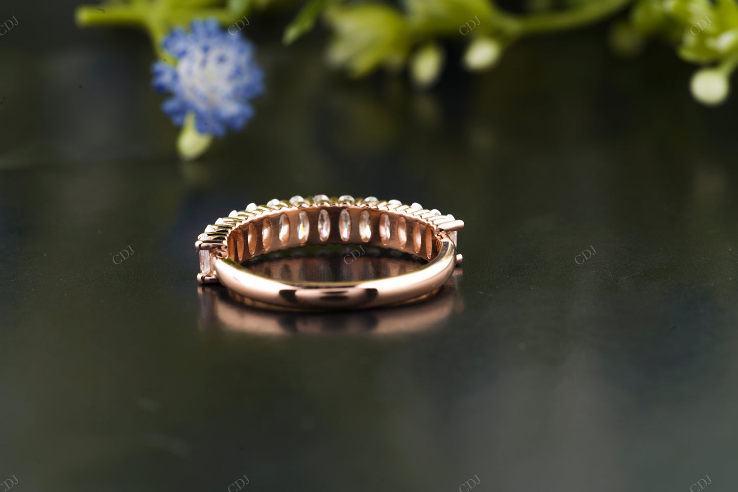 Oval Lab-Grown Diamond Stackable Band
