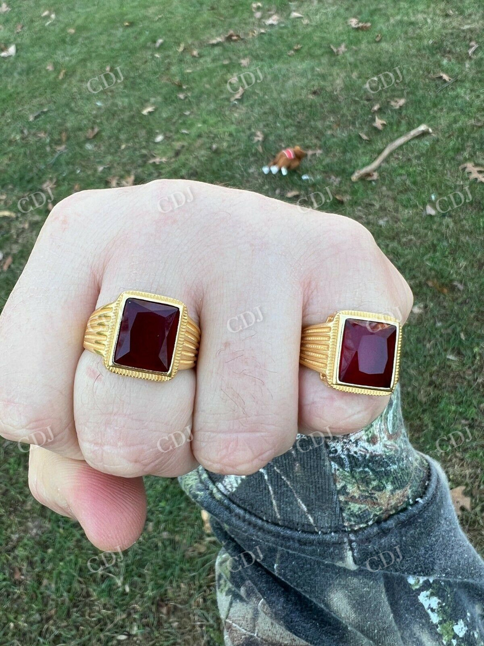 Emerald Cut Red Ruby Wedding Ring  customdiamjewel   