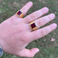 Emerald Cut Red Ruby Wedding Ring  customdiamjewel   